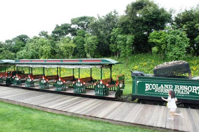 济州生态主题公园也叫森林小火车乐园，是目前济州岛唯一一个以火车旅行为主题的大型生态公园，用小火车将四个主题园区串联起来。